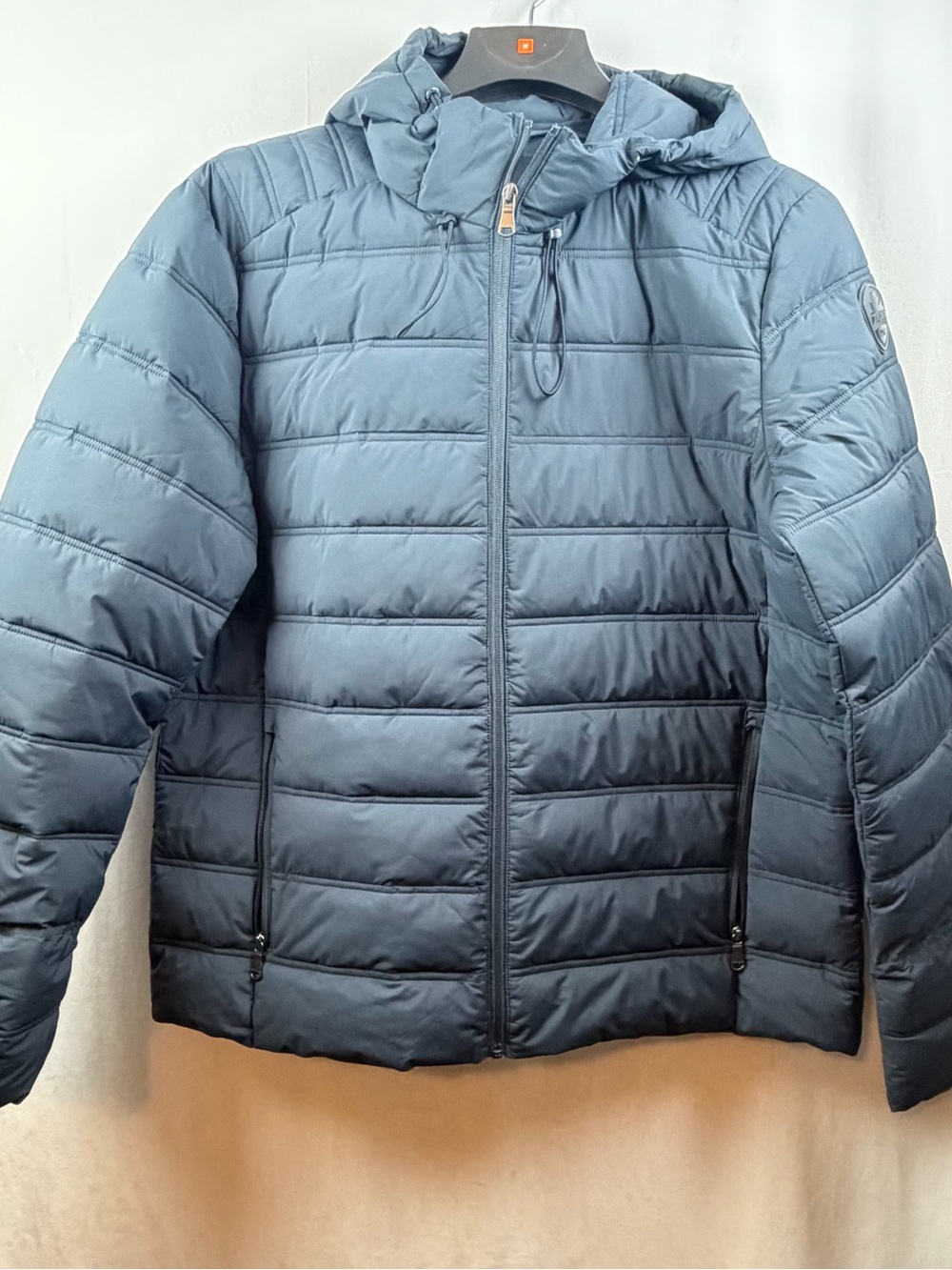 Pajar Canada Men's Quilted Hooded Puffer Jacket Navy Blue Size XL NEW